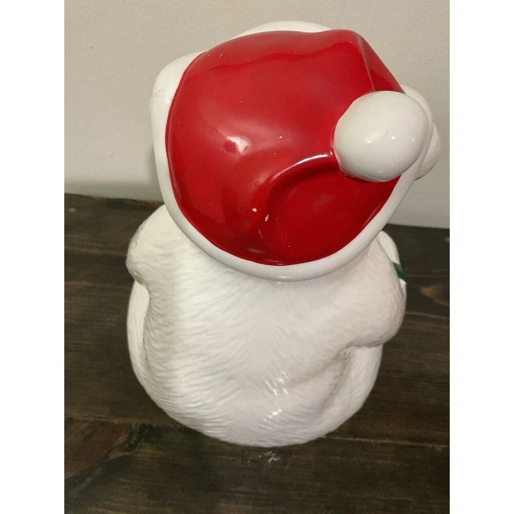 Coca-Cola Bear and Coke Bottle Baby Polar Bear Cookie Jar